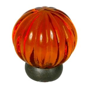 Vintage amber glass knows or draw pull 15 of them